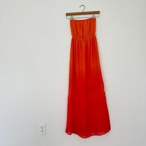 Ombre Strapless Dress